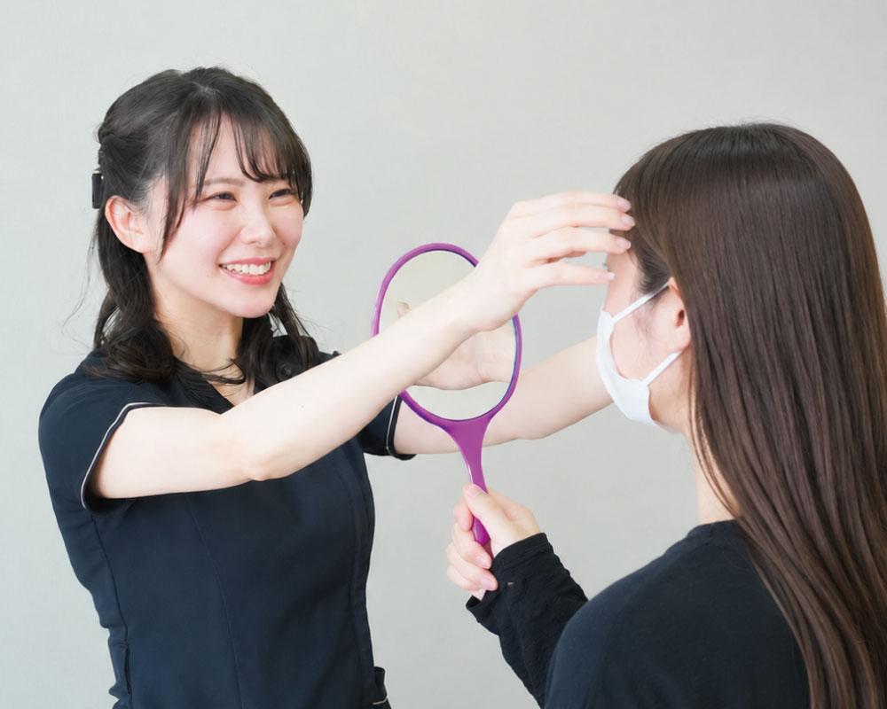 看護師によるアートメイクのカウンセリング