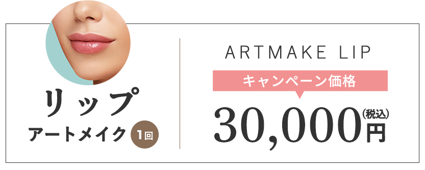 リップアートメイク、モニター価格80,000円税込