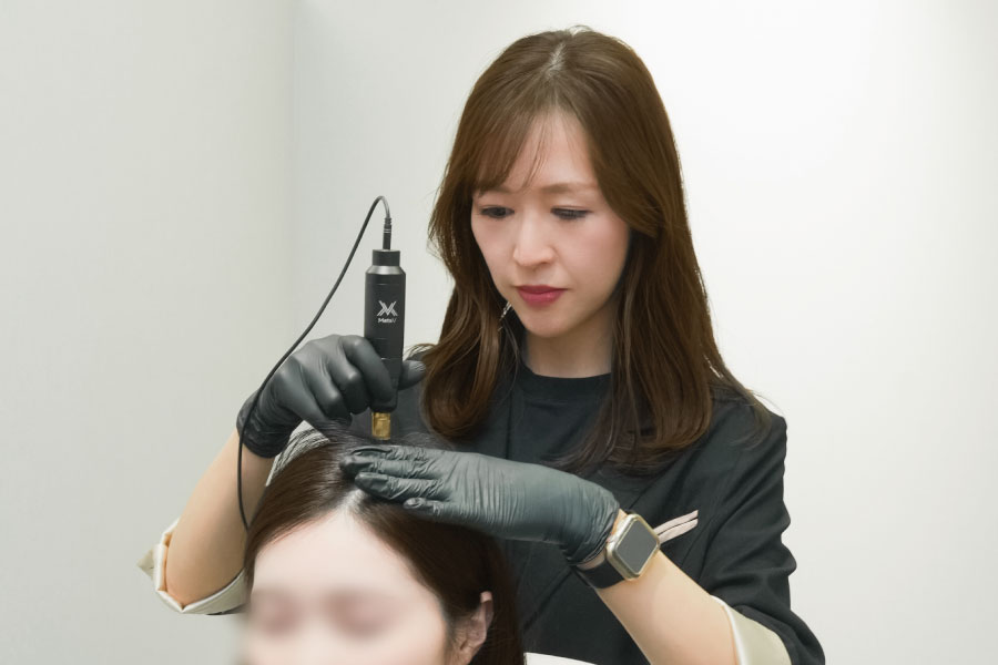 スカルプエア施術イメージ